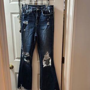Flying Monkey Distressed Blue Jeans